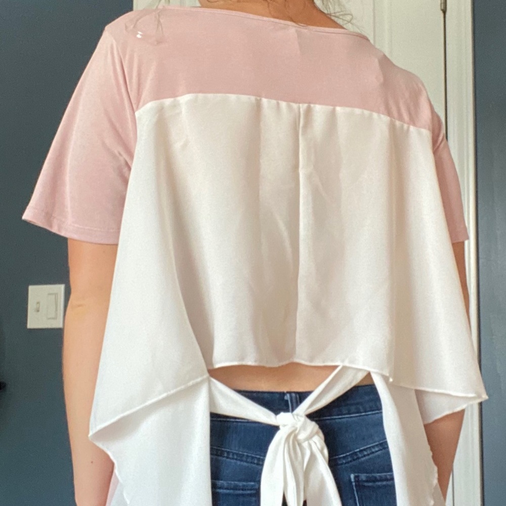 Andree by Unit blush open back top